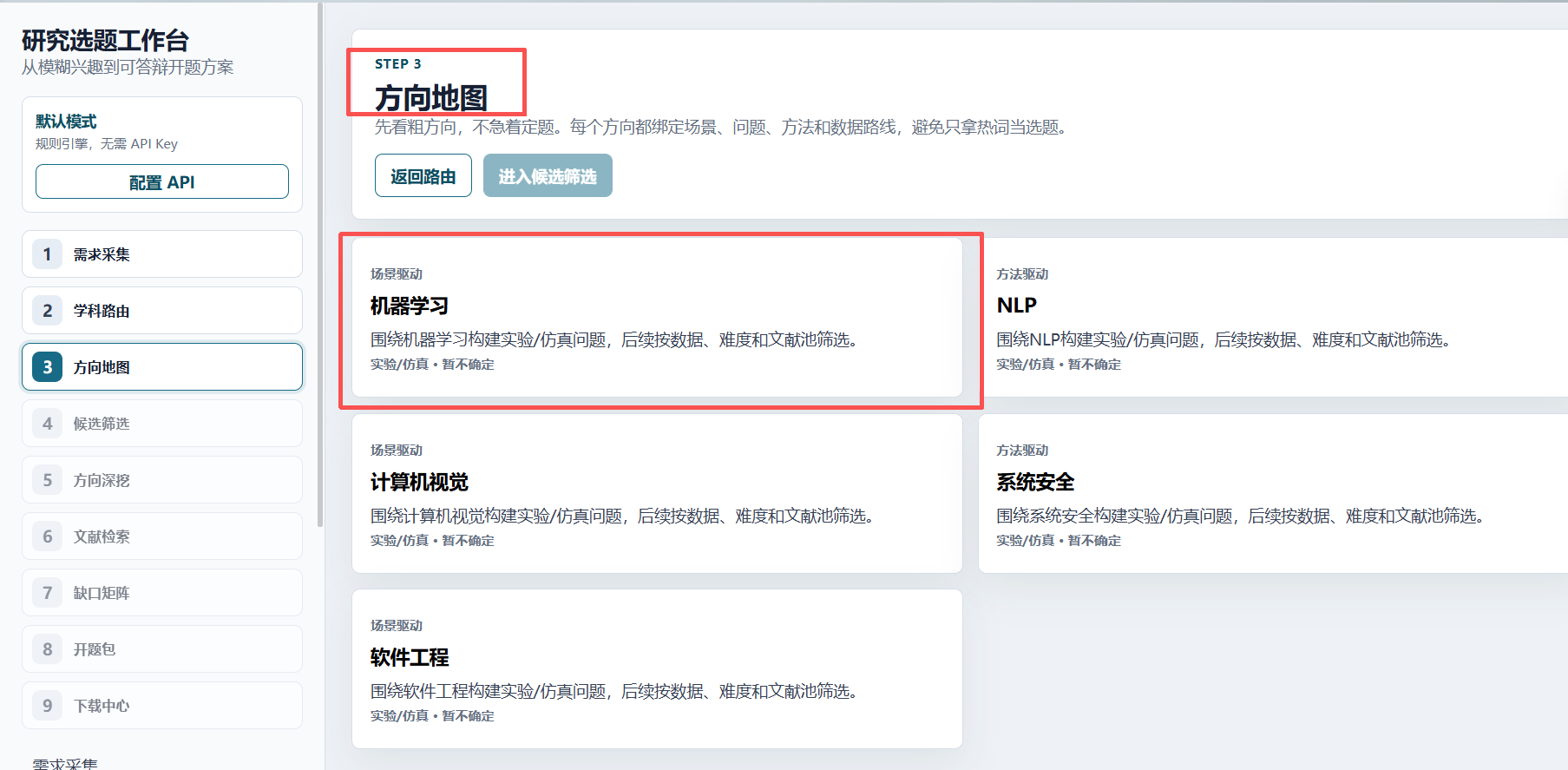 方向地图