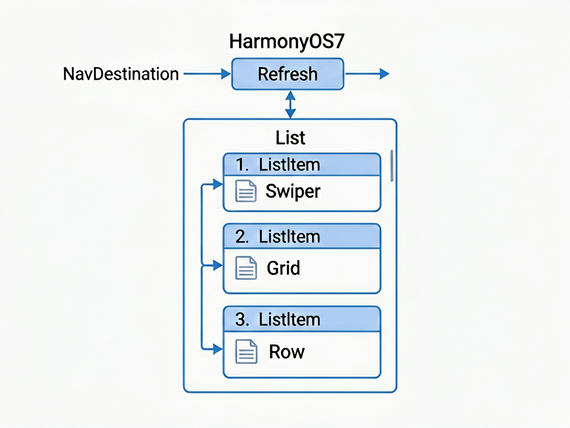 A technical blueprint diagram of the HarmonyOS7 Li