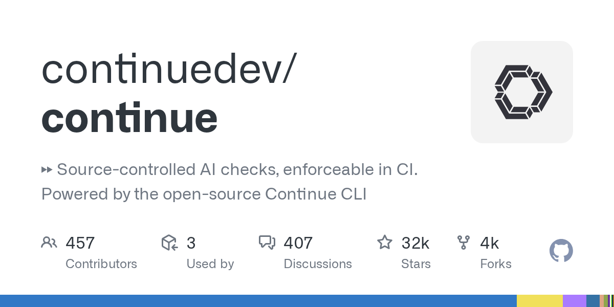 Continue GitHub项目截图