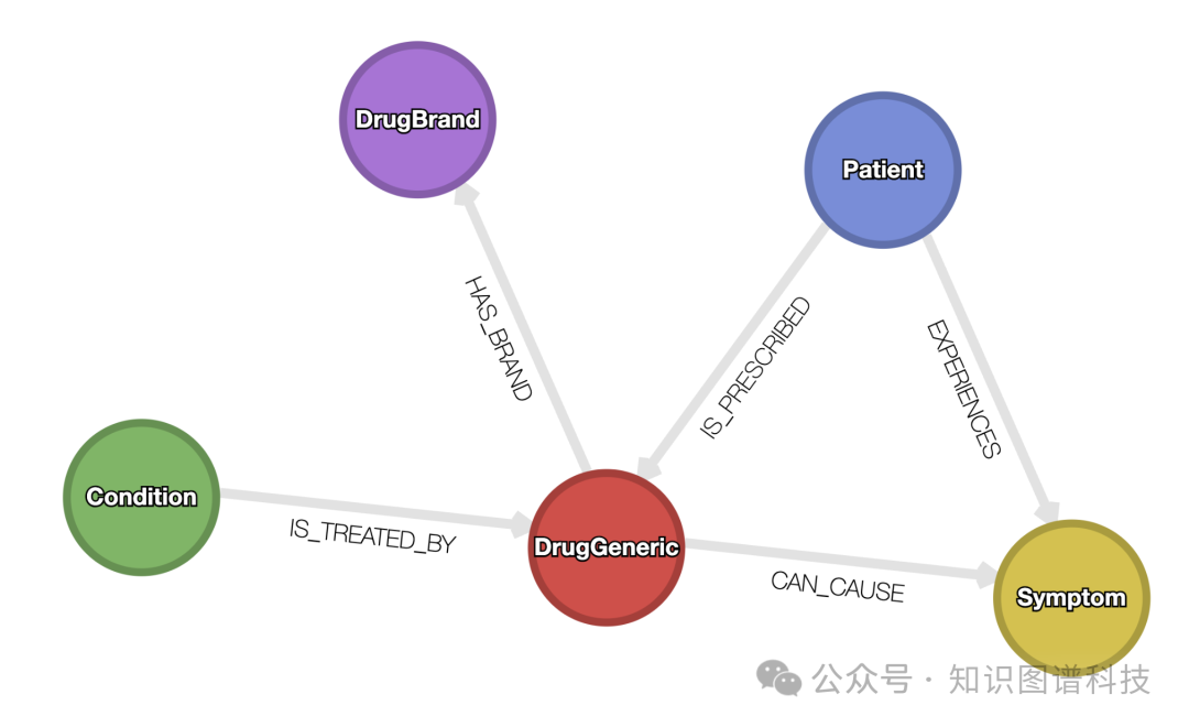 Graph schema of the patient-drug graph