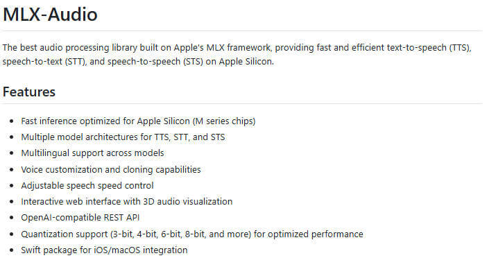 mlx-audio 项目介绍图