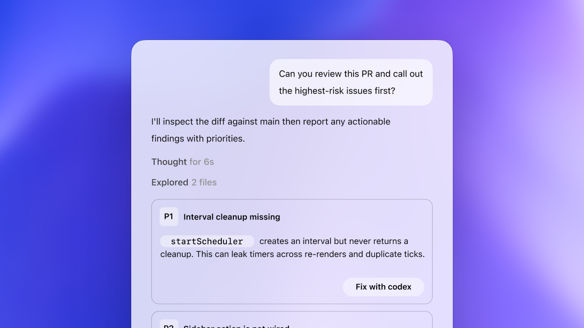 PR Review 界面示意