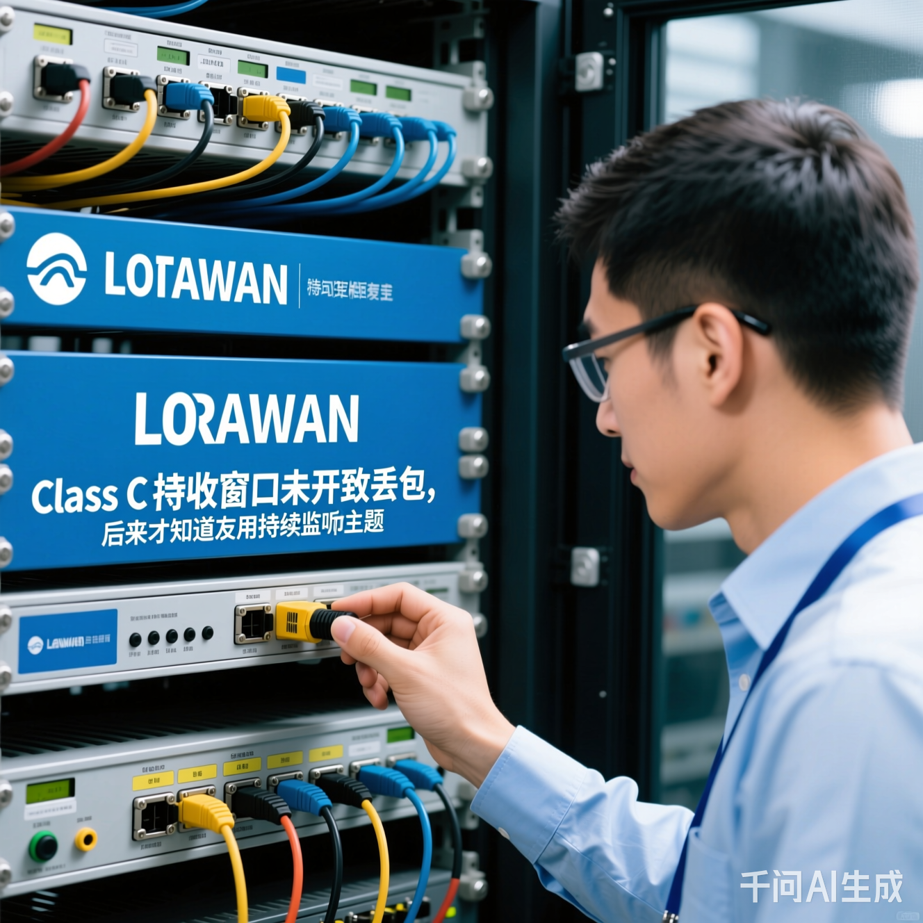 运维工程师检查设备