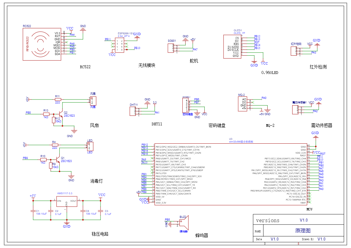 计算机毕业范例设计源码-179.1.智能家庭储物柜+RFID+密码-WiFi-基于STM32单片机物联网设计【硬件+APP+云平台】截图