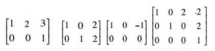 阶梯形矩阵 3