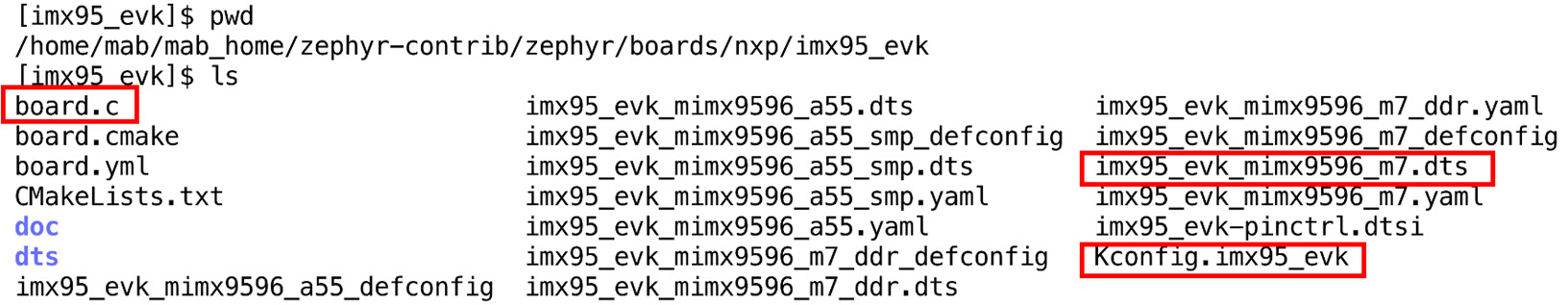 Zephyr support for different boards