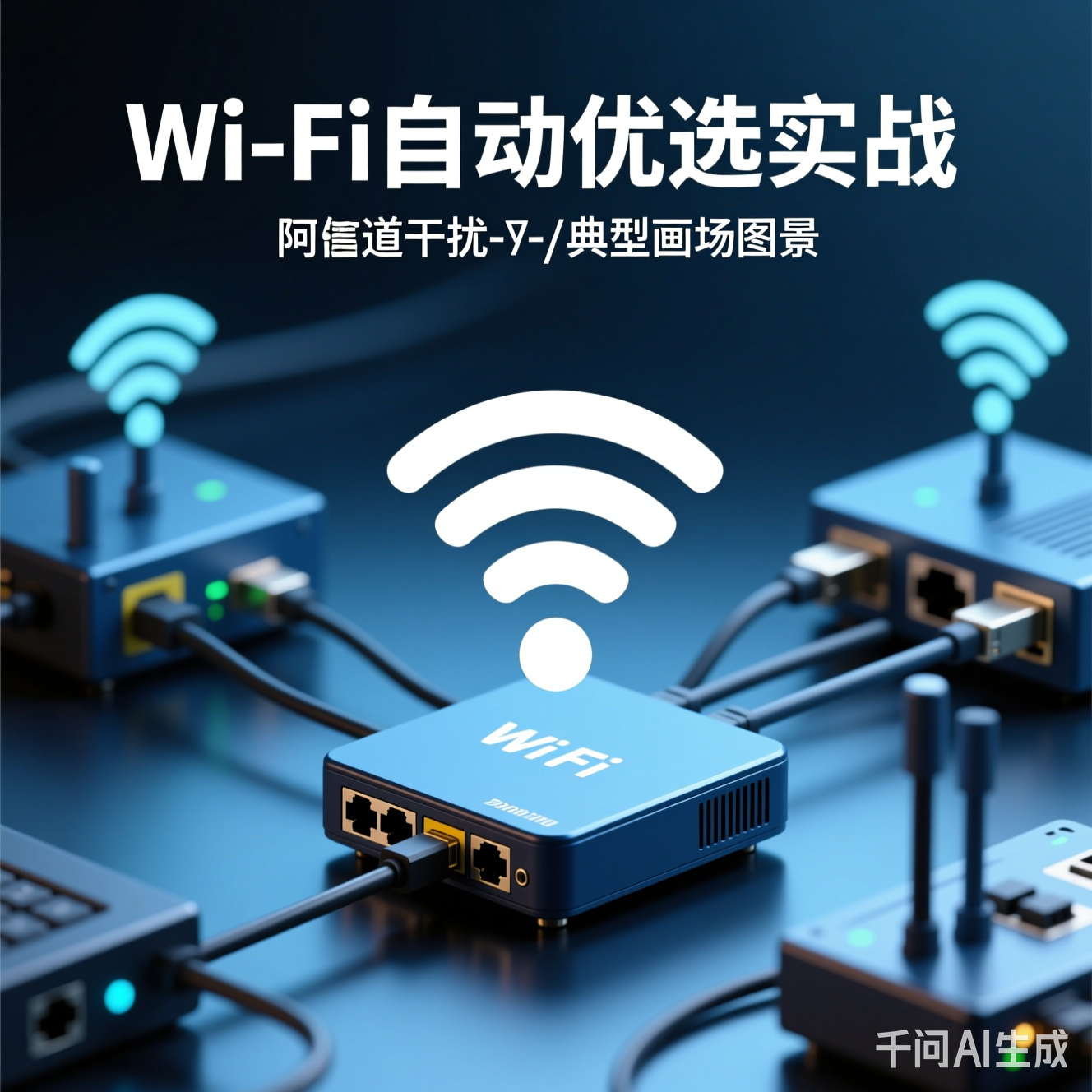 Wi-Fi信道干扰的典型场景示意图