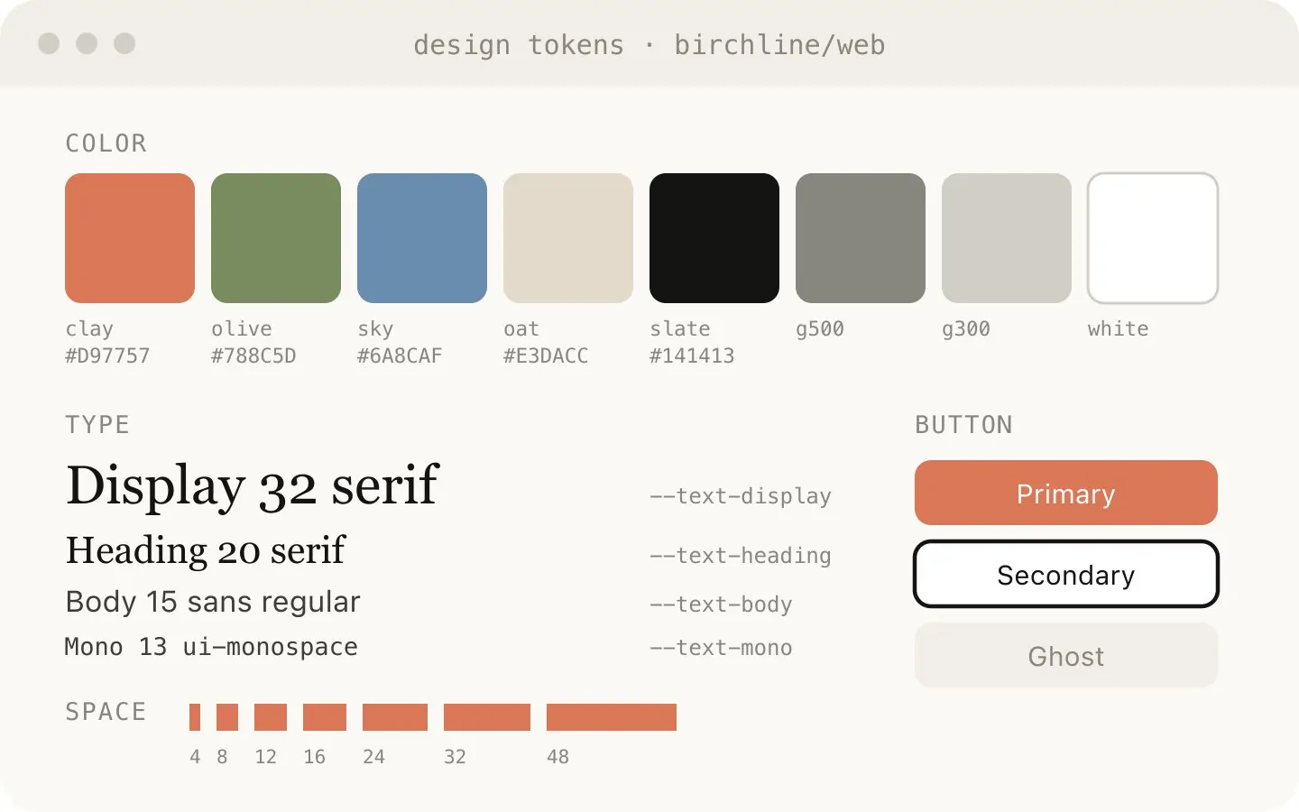 Design prototype HTML example from Thariq