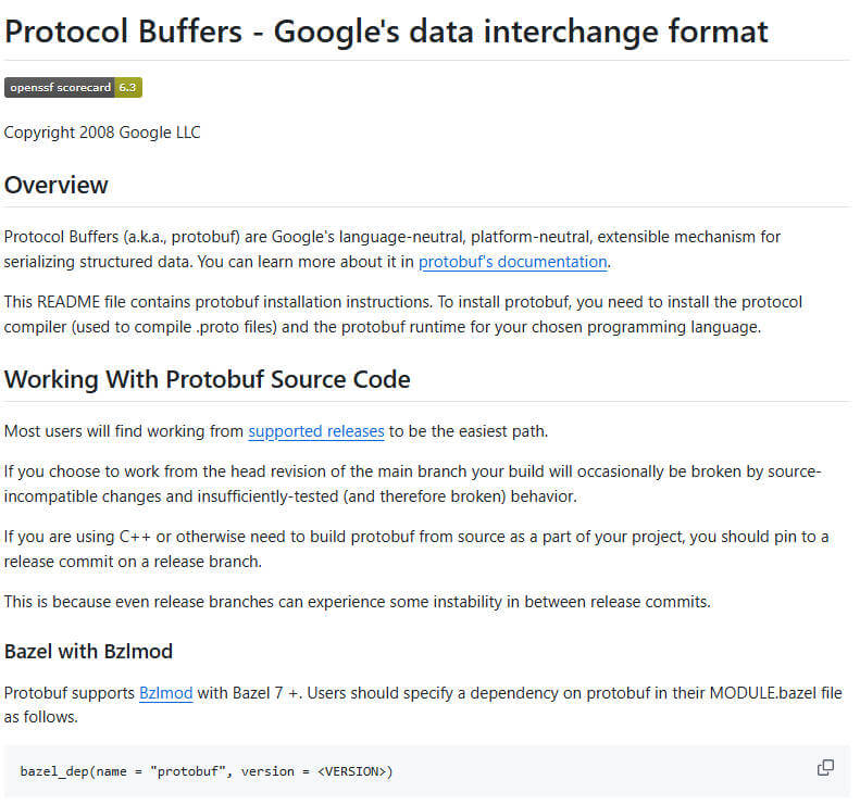 protobuf 项目介绍图