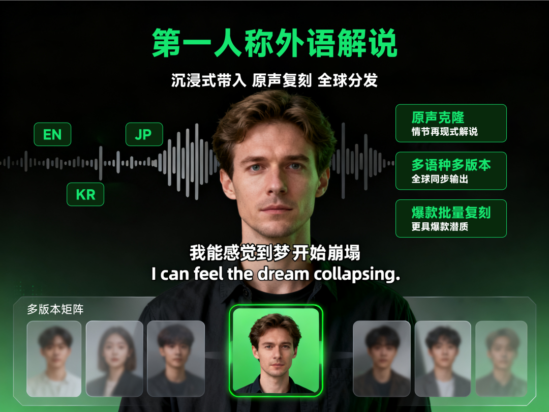 首创第一人称外语电影解说