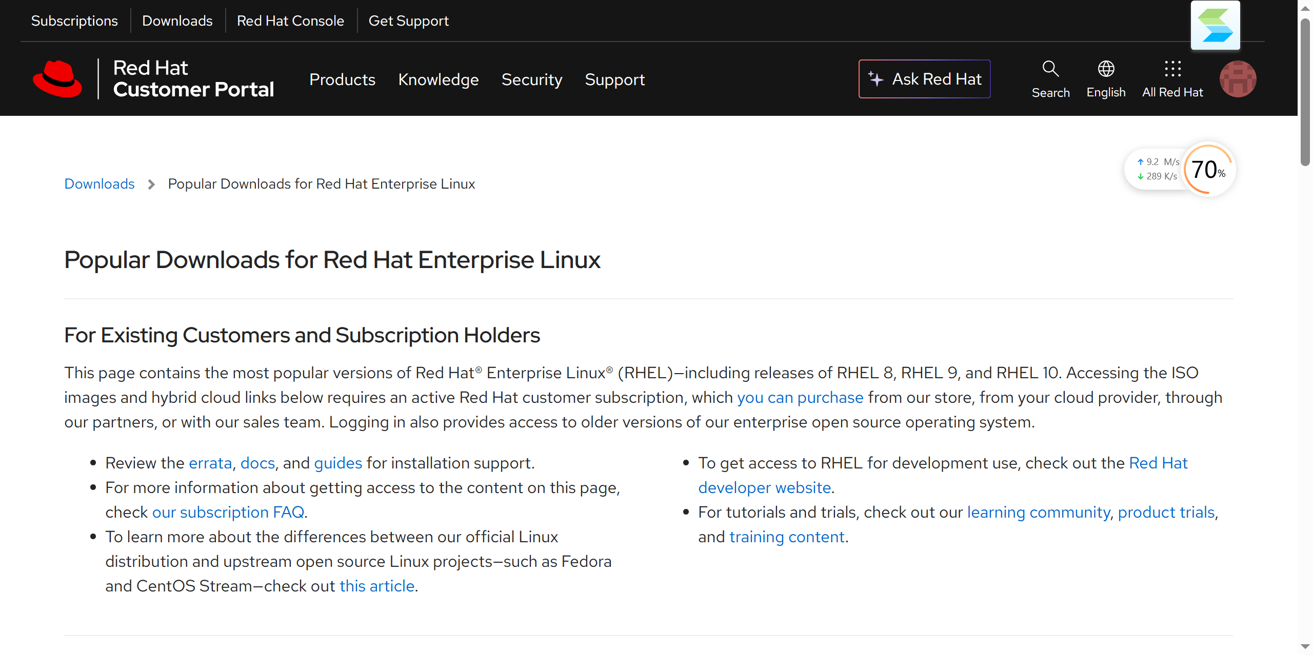 access.redhat.com/downloads