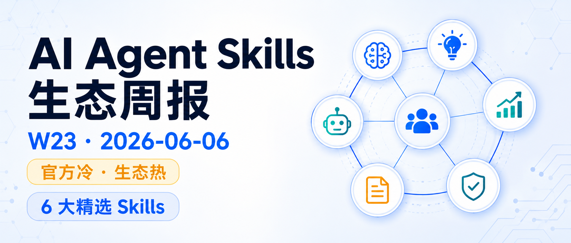 微信封面：AI Agent Skills 生态周报