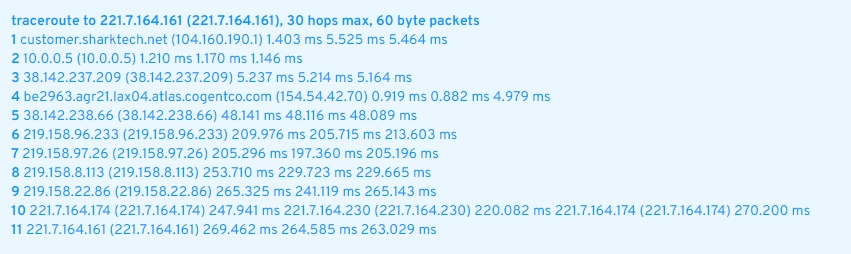 广东钦州联通回程测试