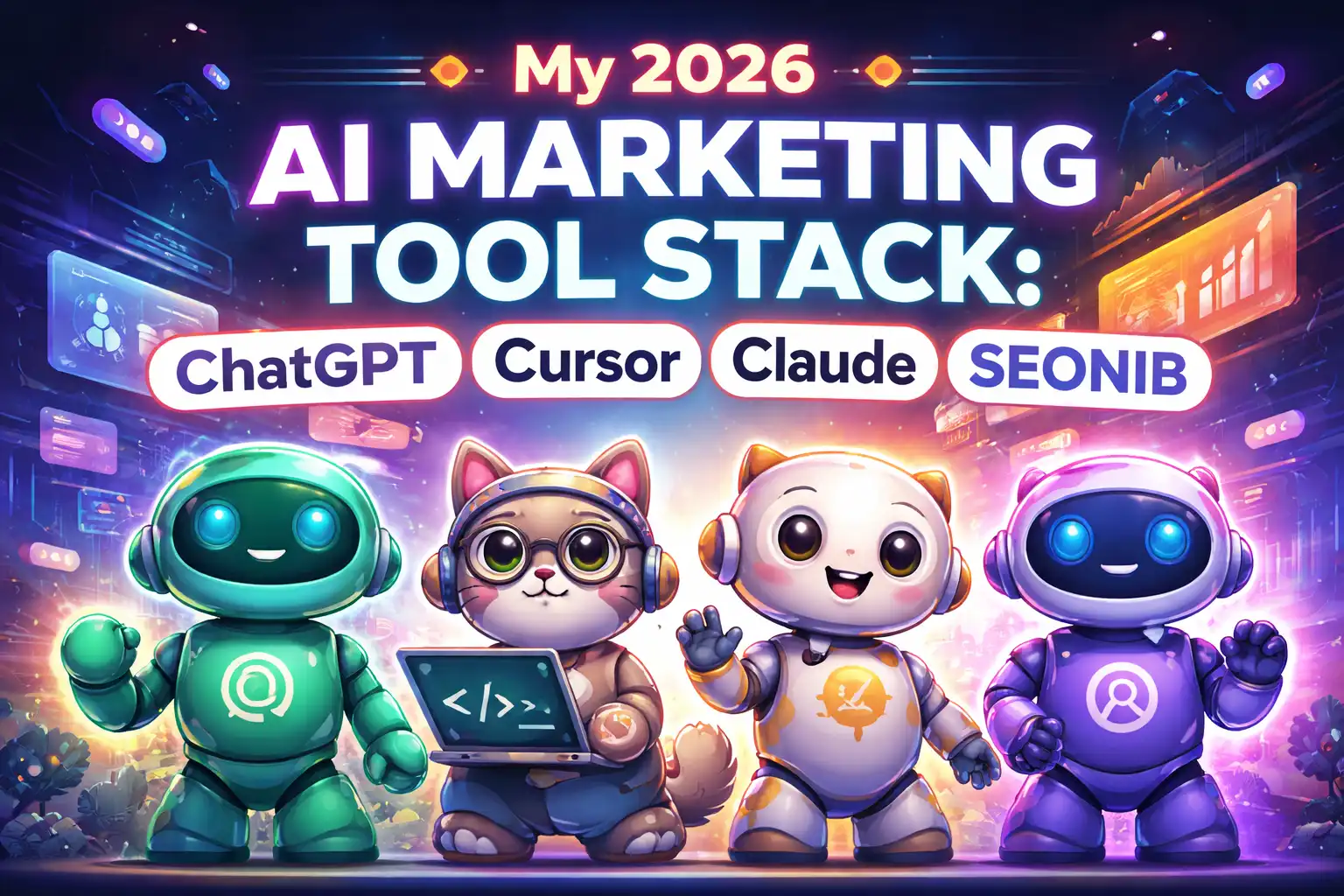 我的2026年AI营销工具栈:ChatGPT、Cursor、Claude、SEONIB