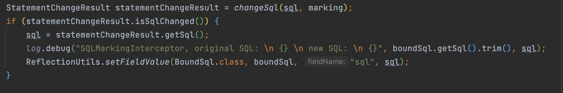 如何一眼定位SQL的代码来源：一款SQL染色标记的简易MyBatis插件_SQL_05