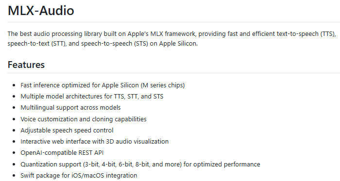 mlx-audio 项目介绍图