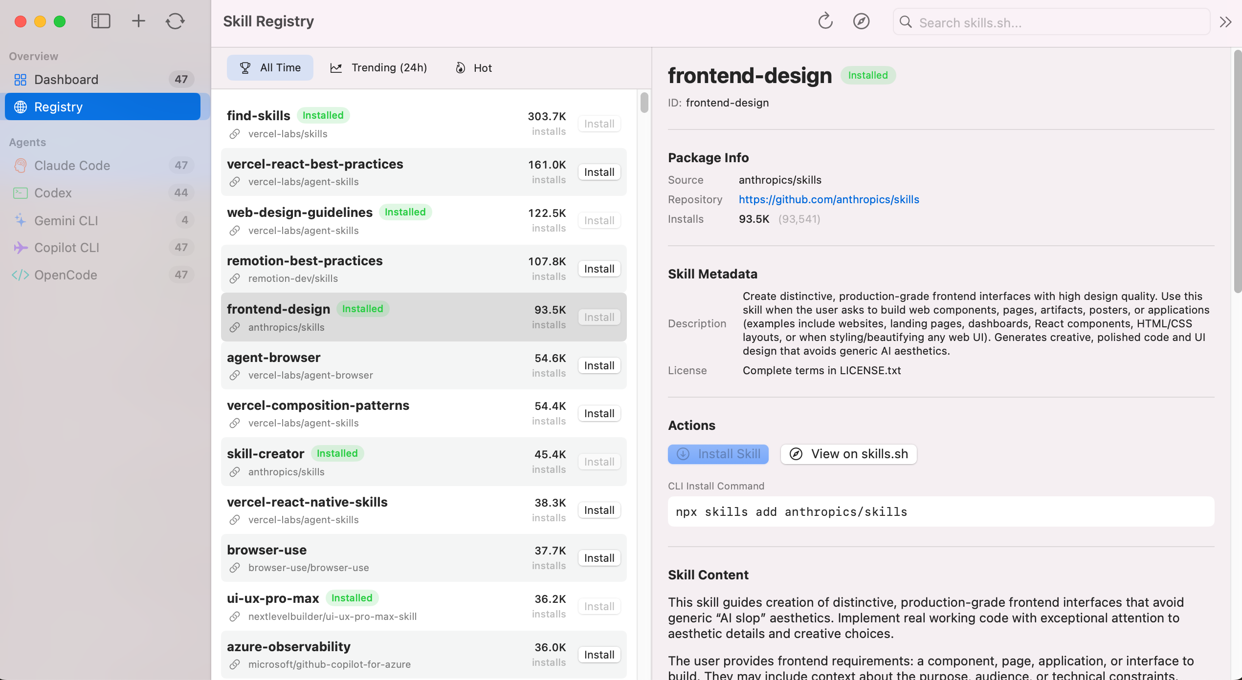 Registry Browser