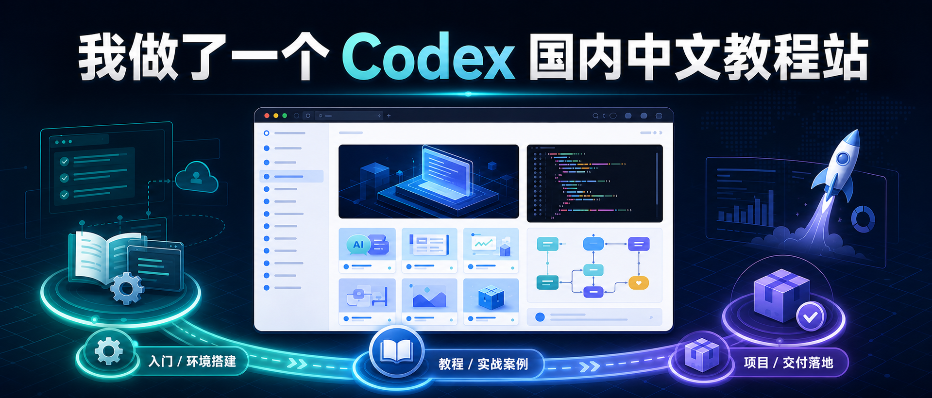 我做了一个 Codex 国内中文教程站封面