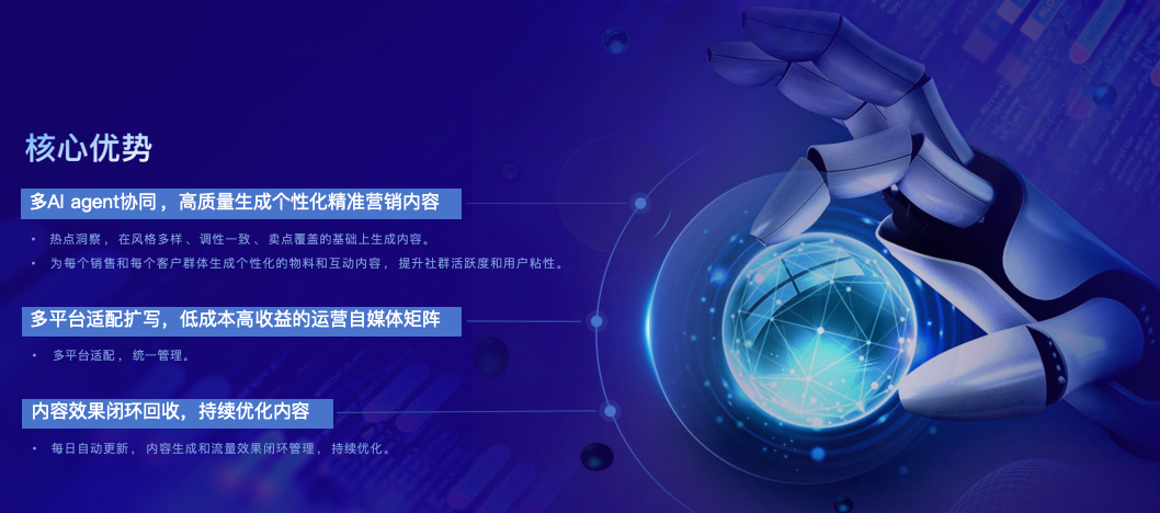 天工Saas核心要点和优势总结-天工AI精准内容营销