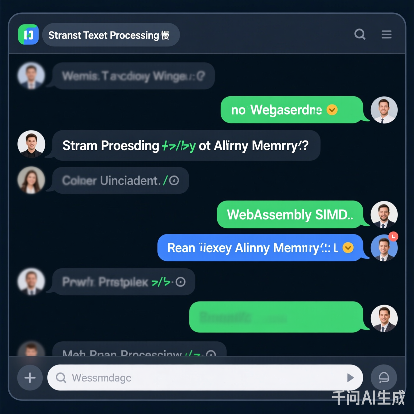 聊天窗口里消息不断弹出