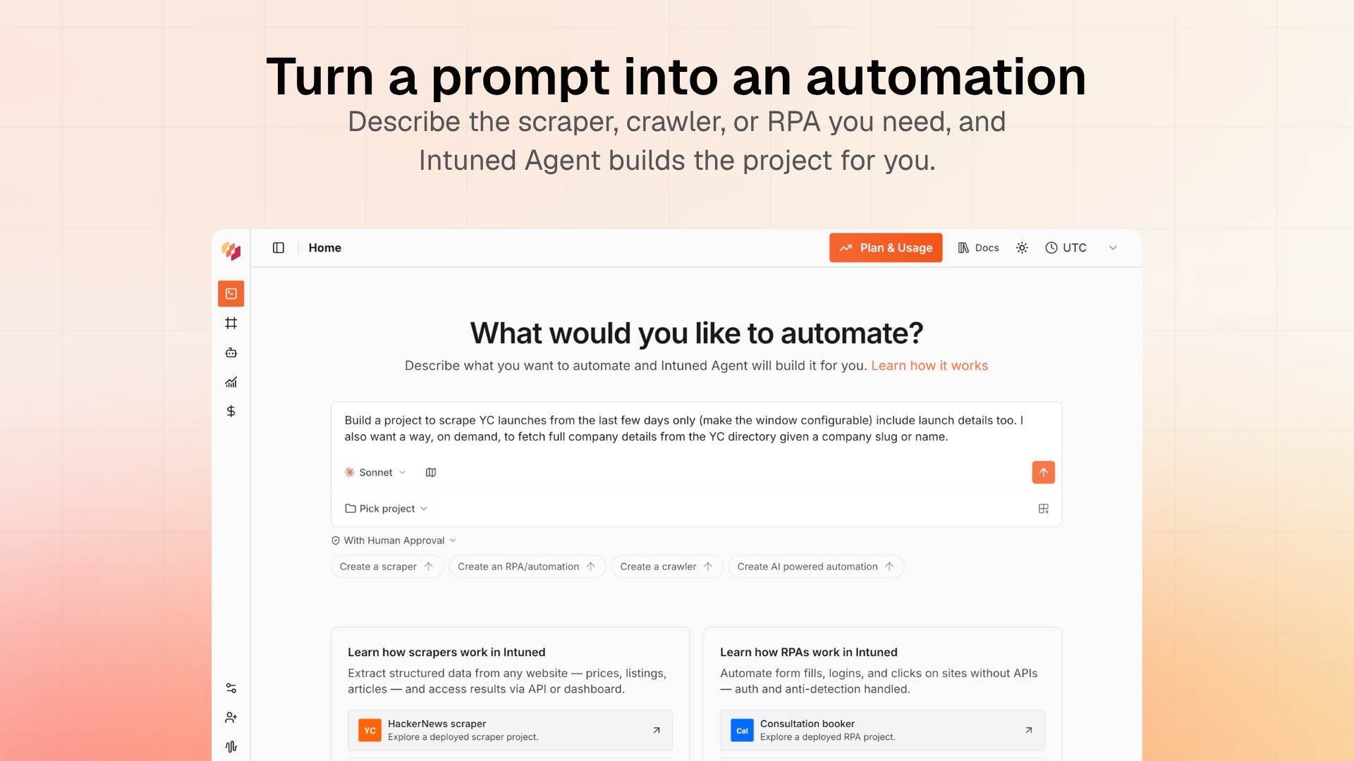Intuned Agent