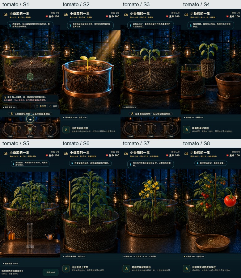 3D种植鸿蒙版番茄八阶段设备画面图集