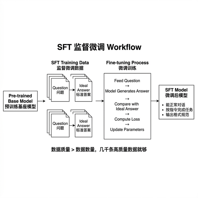 SFT监督微调工作流程