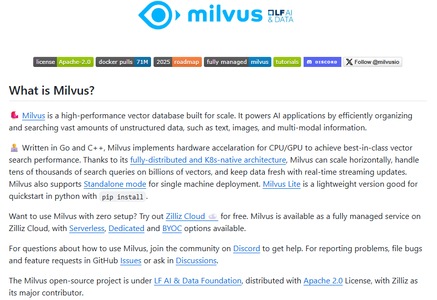milvus-io/milvus