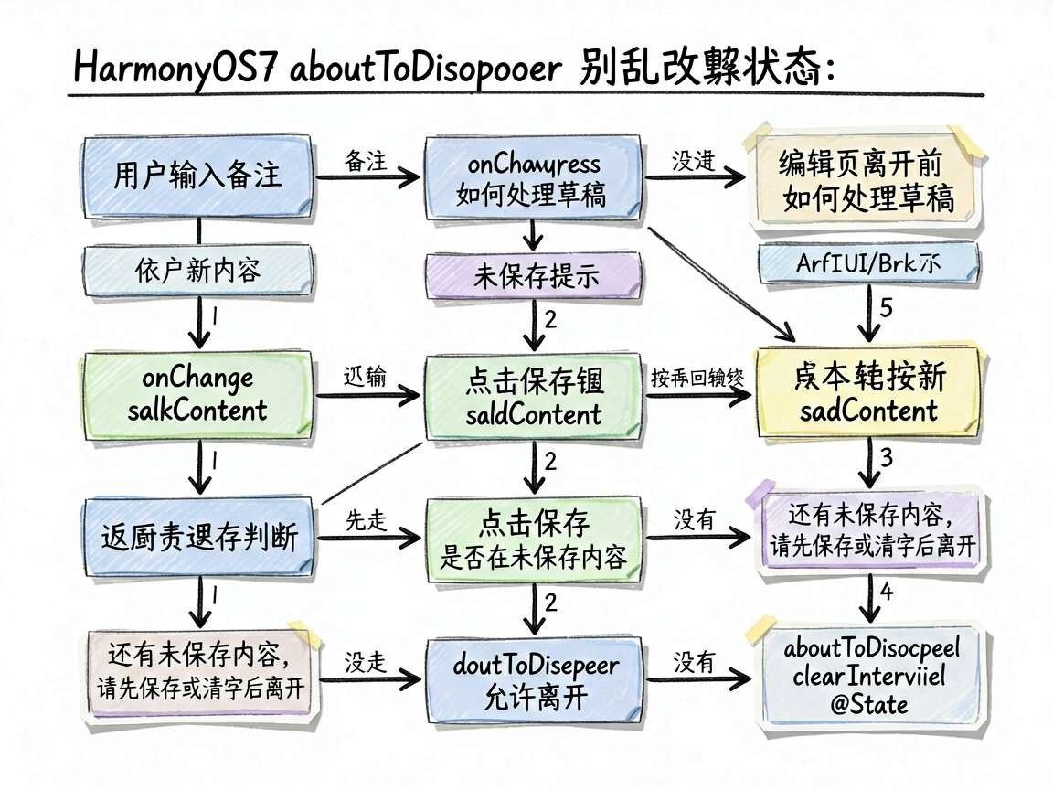 为文章《HarmonyOS7 aboutToDisappear 别乱改状态:ArkUI/ArkTS