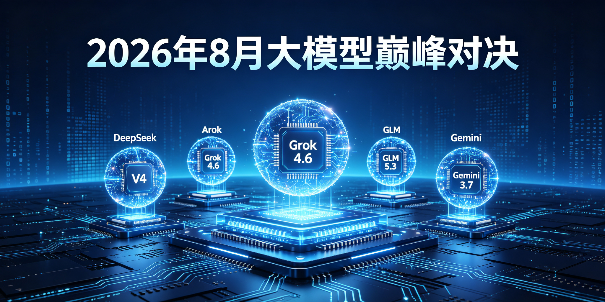 2026年8月大模型巅峰对决