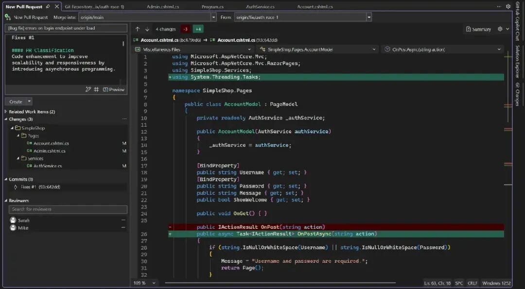 【译】使用 Visual Studio 2026 简化您的 Git 工作流程