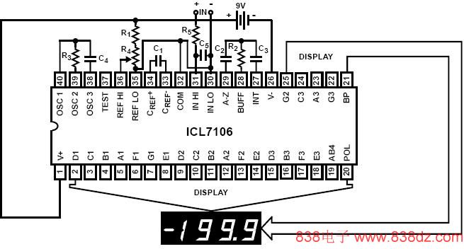 ICL7106介绍-icl7106电路图