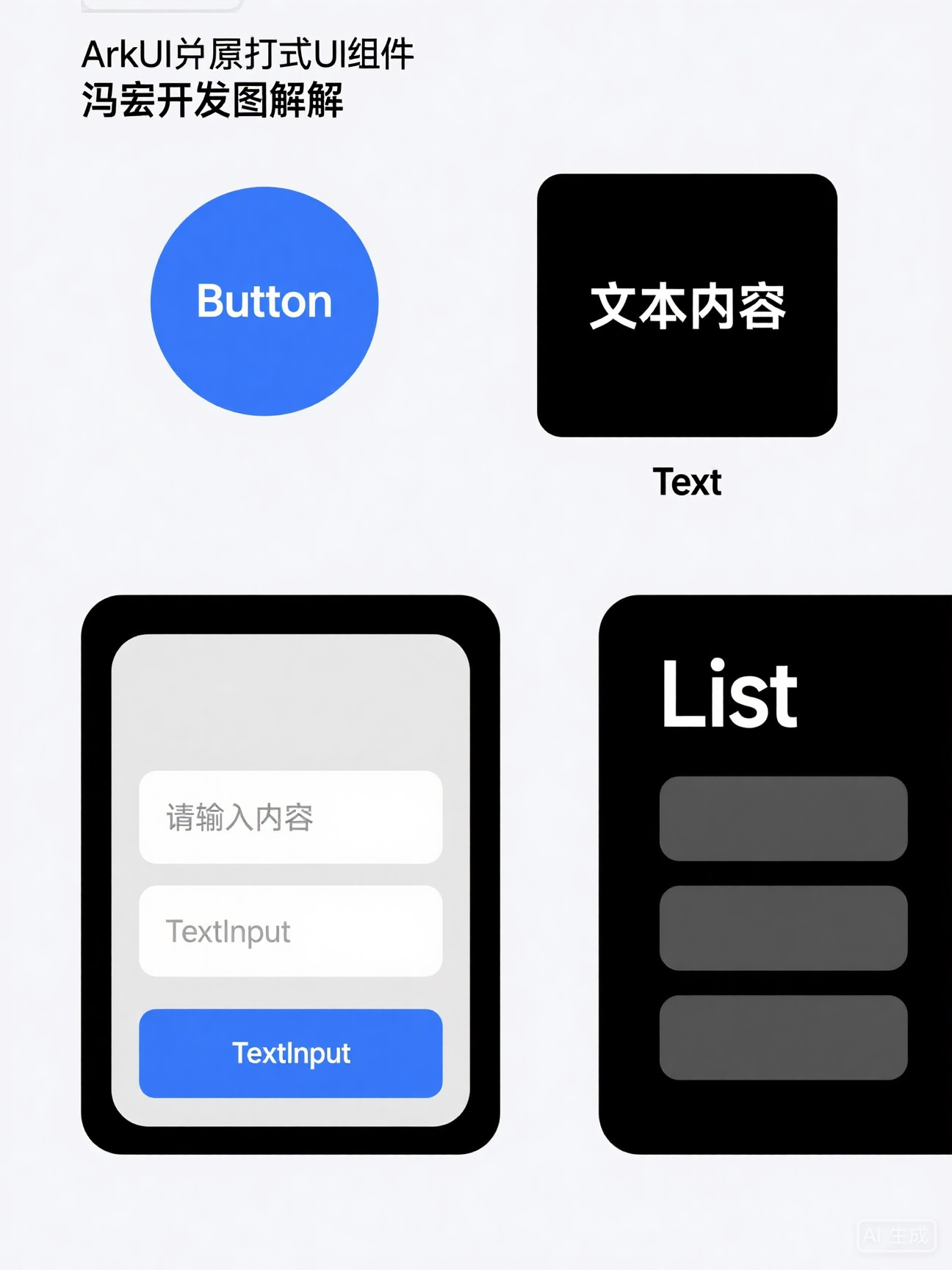 鸿蒙开发组件图