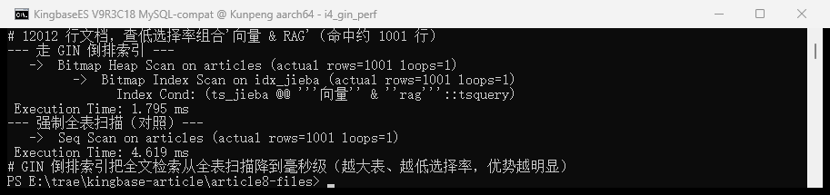 索引性能对比