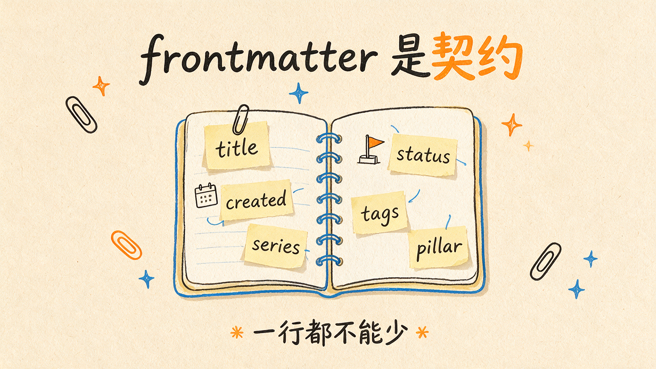 frontmatter 是契约