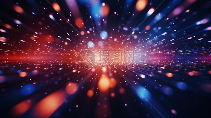 科技感抽象光斑背景
