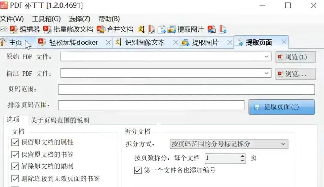 PDFPatcher 主界面截图