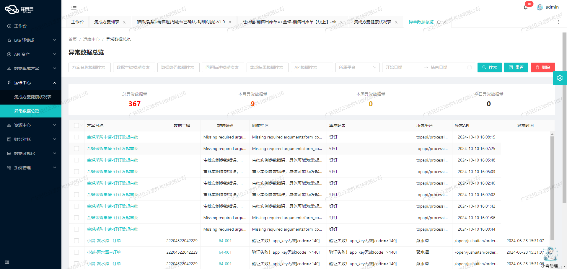 打通企业微信数据接口