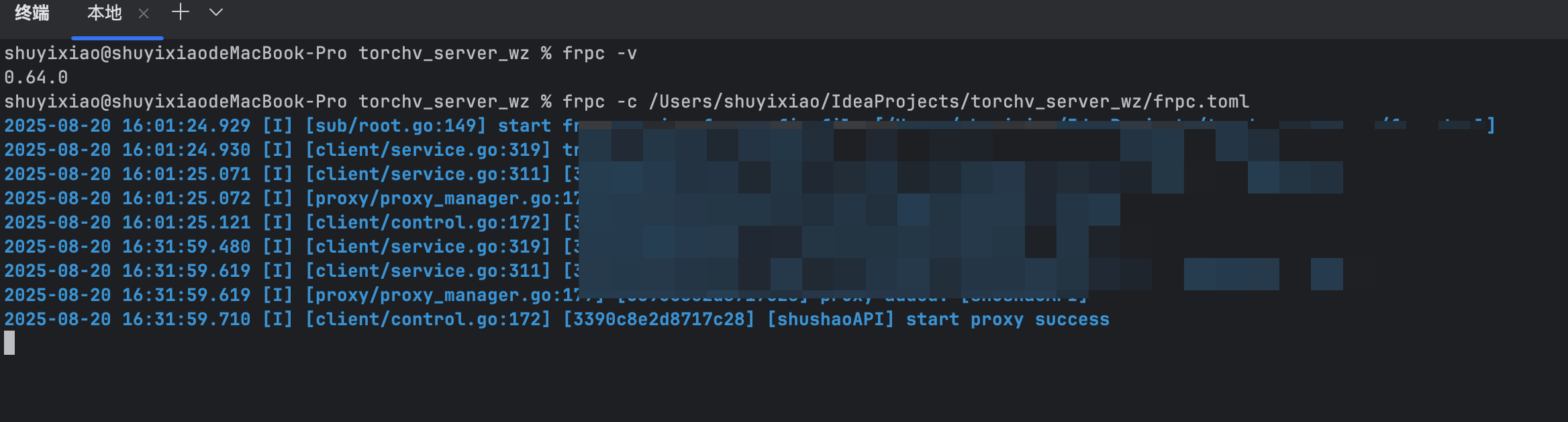 Mac 上安装并使用 frpc(FRP 内网穿透客户端)指南_bash_05