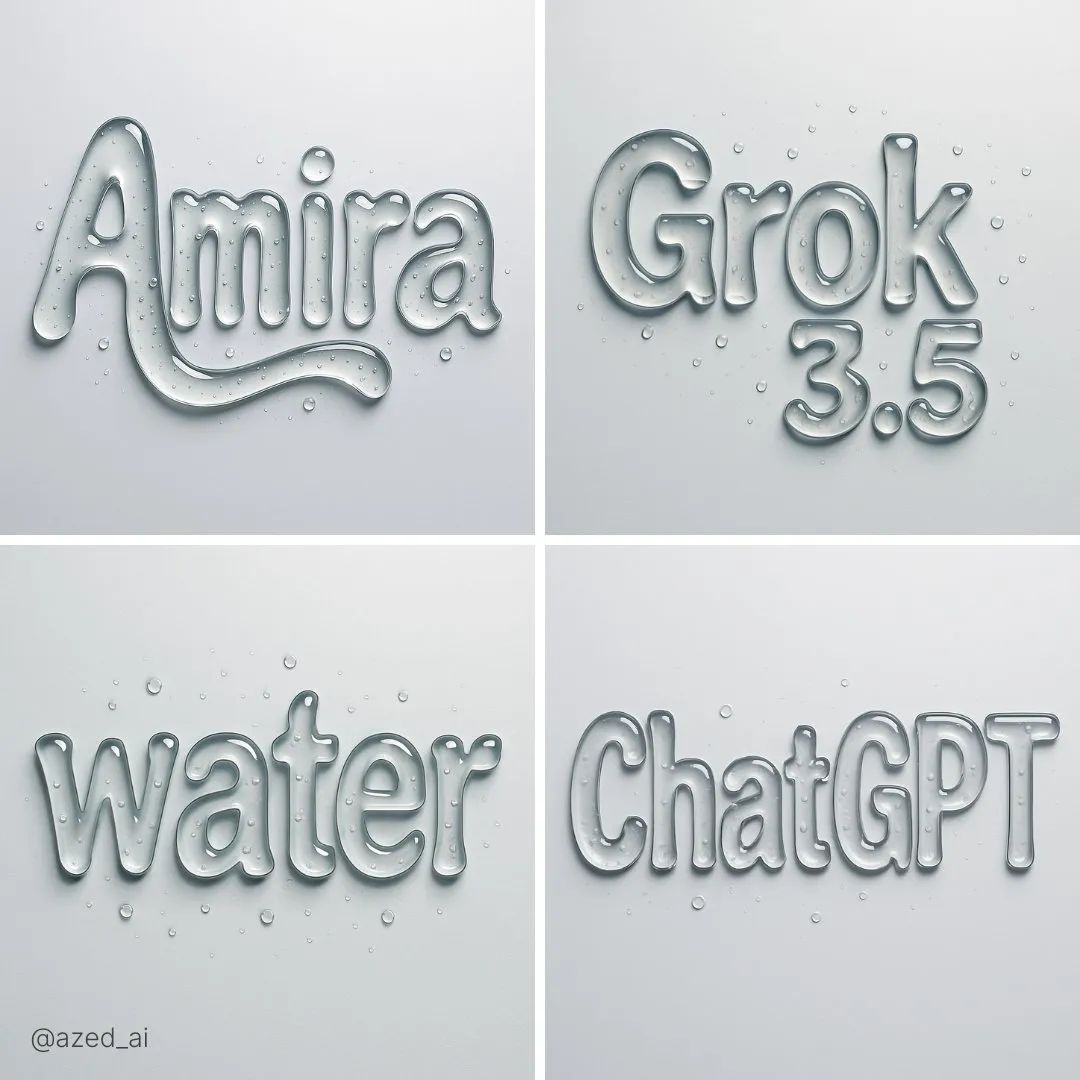 Awesome GPT4o/GPT-4o Image Prompts-抽象液体排版文字