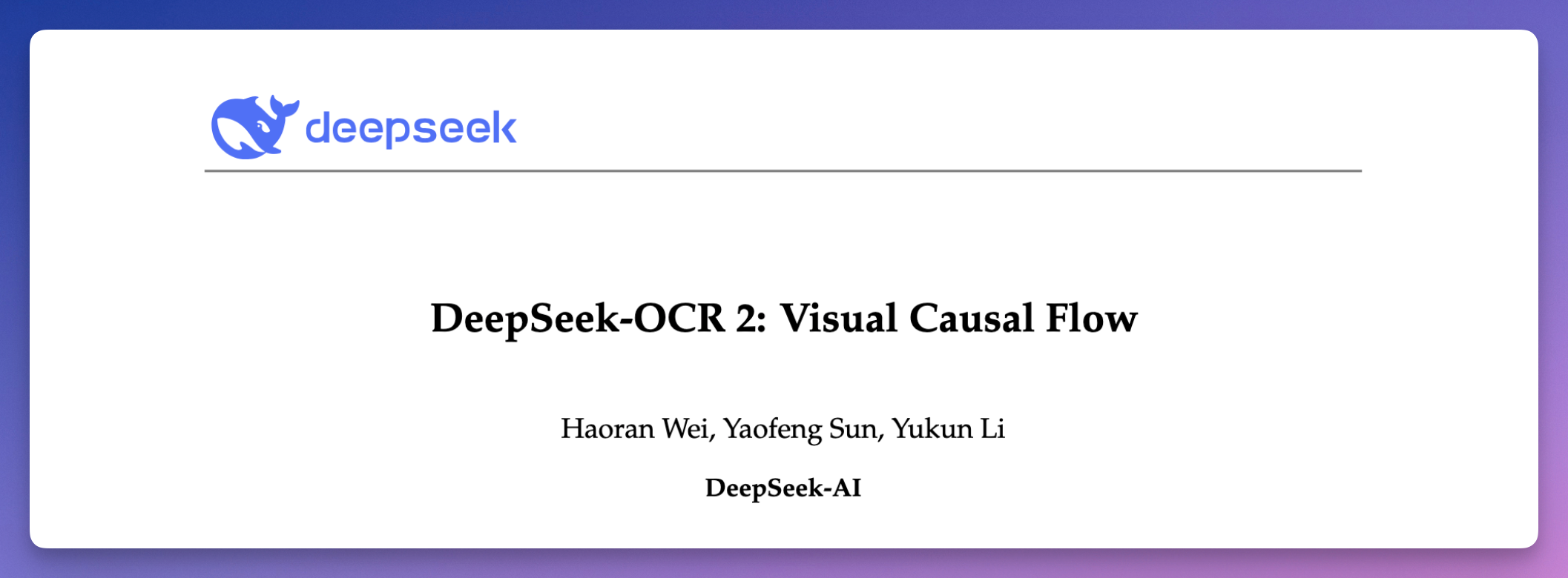 论文,标题「Visual Causal Flow」。