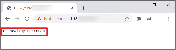 vcenter no healthy upstream 错误