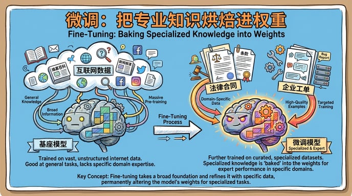 微调:把专业知识烘焙进权重