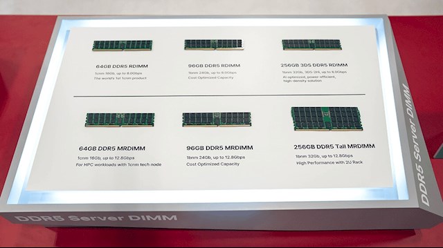一条就256GB！SK海力士展示新一代DDR5内存