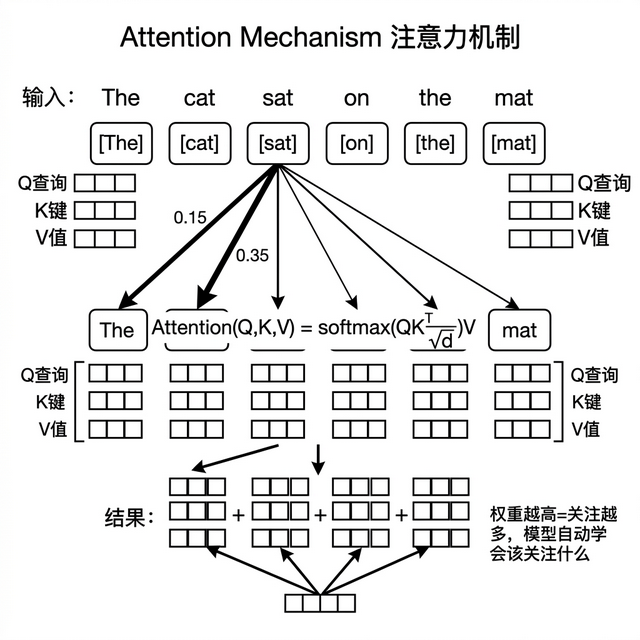 Attention注意力机制工作流程