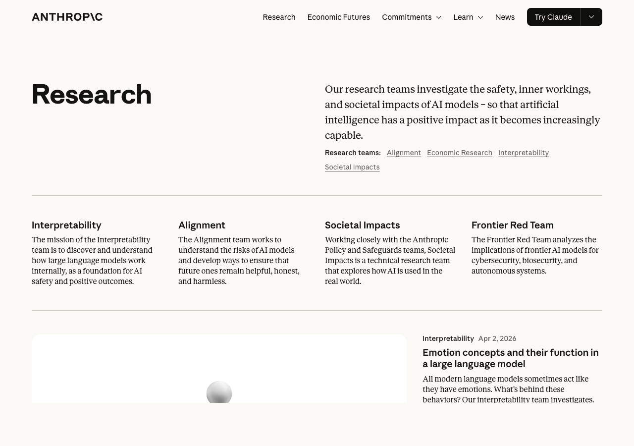 Anthropic Research 截图