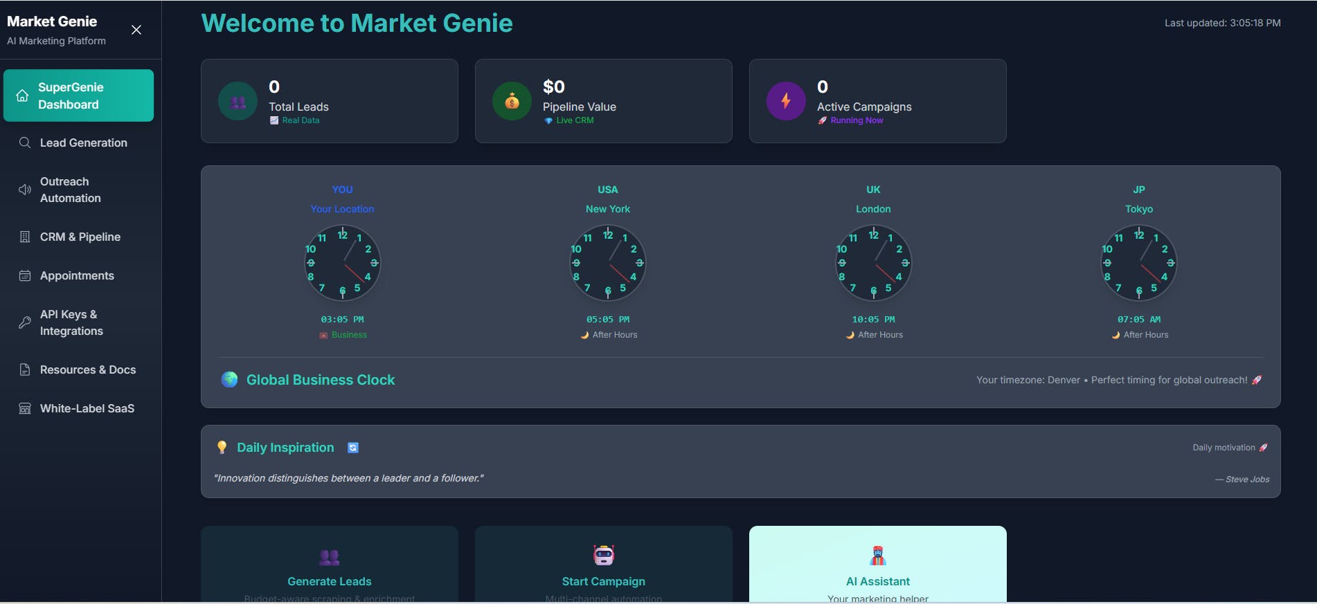 Market Genie 2.0 AI Marketing System 