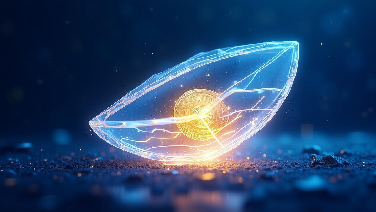 An abstract concept of a digital courier — a glowi