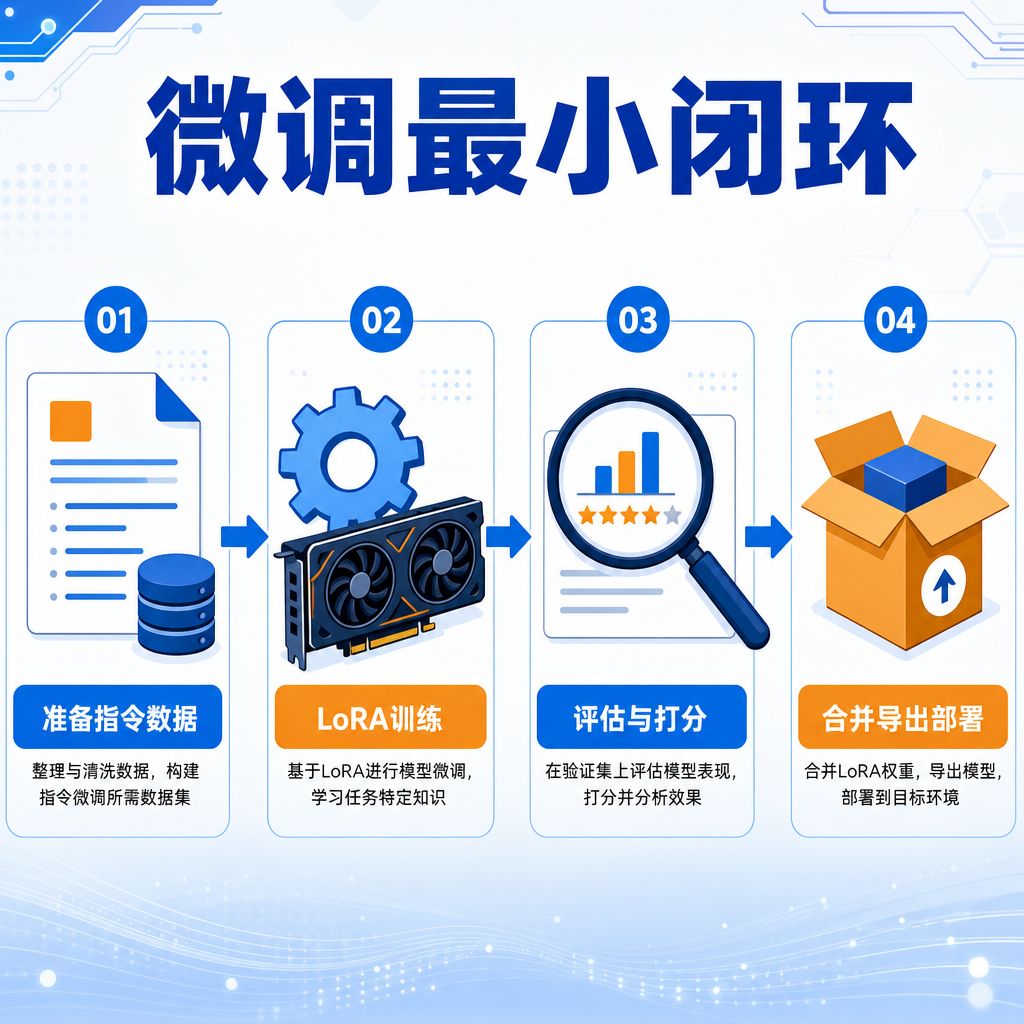 微调最小闭环流程