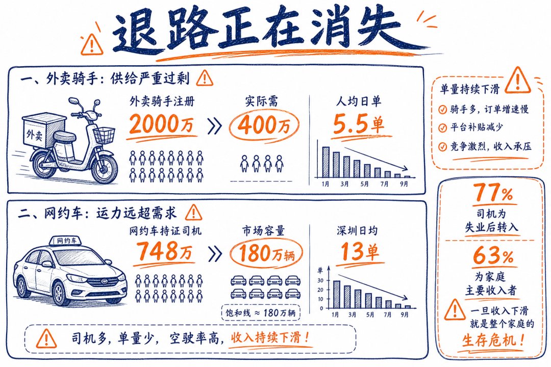 配图：外卖网约车饱和数据图